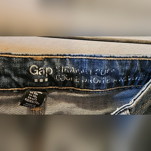 GAP Straight Cuff Denim Jeans Size US 6 - Picture 7 of 10